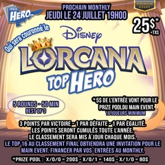 Lorcana Monthly - TOP HERO - Jeudi le 24 Juillet 19h